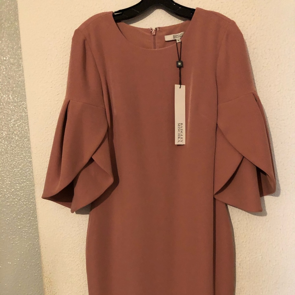 Ladies evening dress deep rose slightly worn